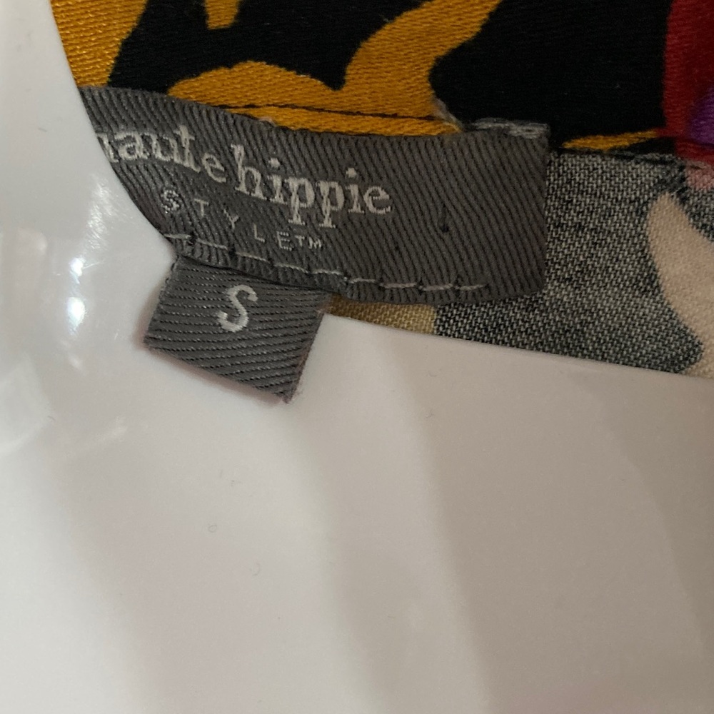 Haute Hippie blouson collared top - Picture 5 of 7